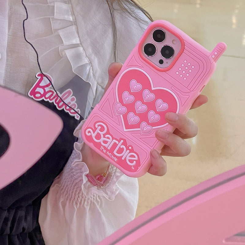 Capinha iPhone Barbie Silicone Rosa