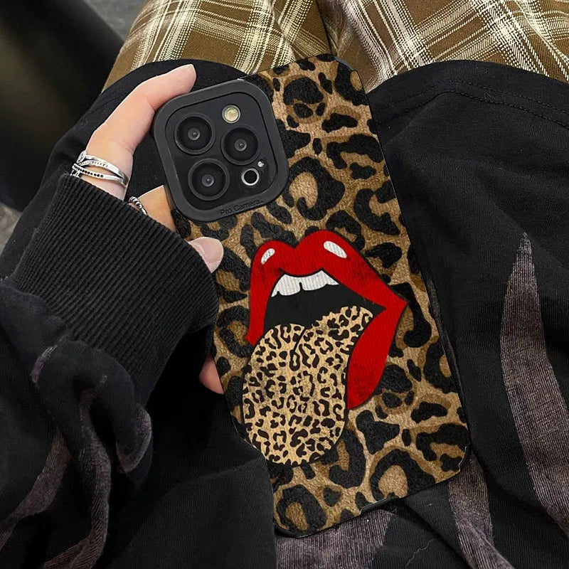 Capinha iPhone Onçinha Silicone Animal Print