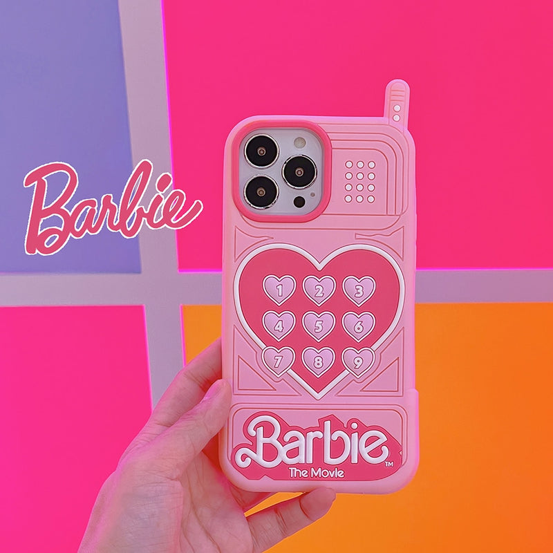 Capinha iPhone Barbie Silicone Rosa