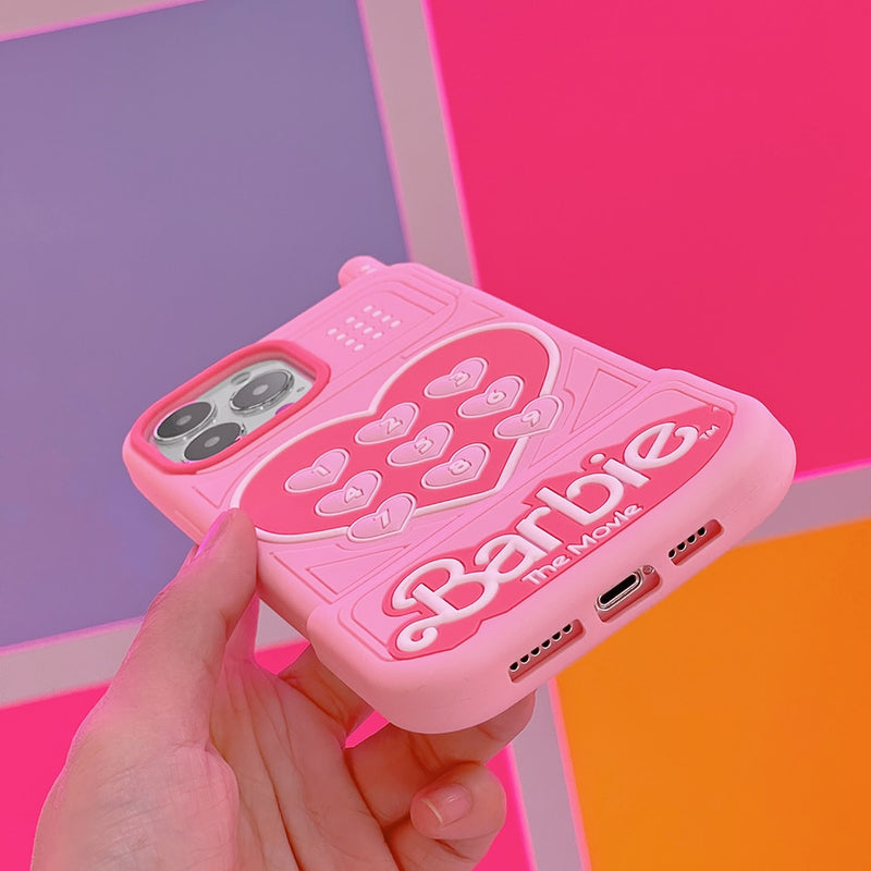 Capinha iPhone Barbie Silicone Rosa