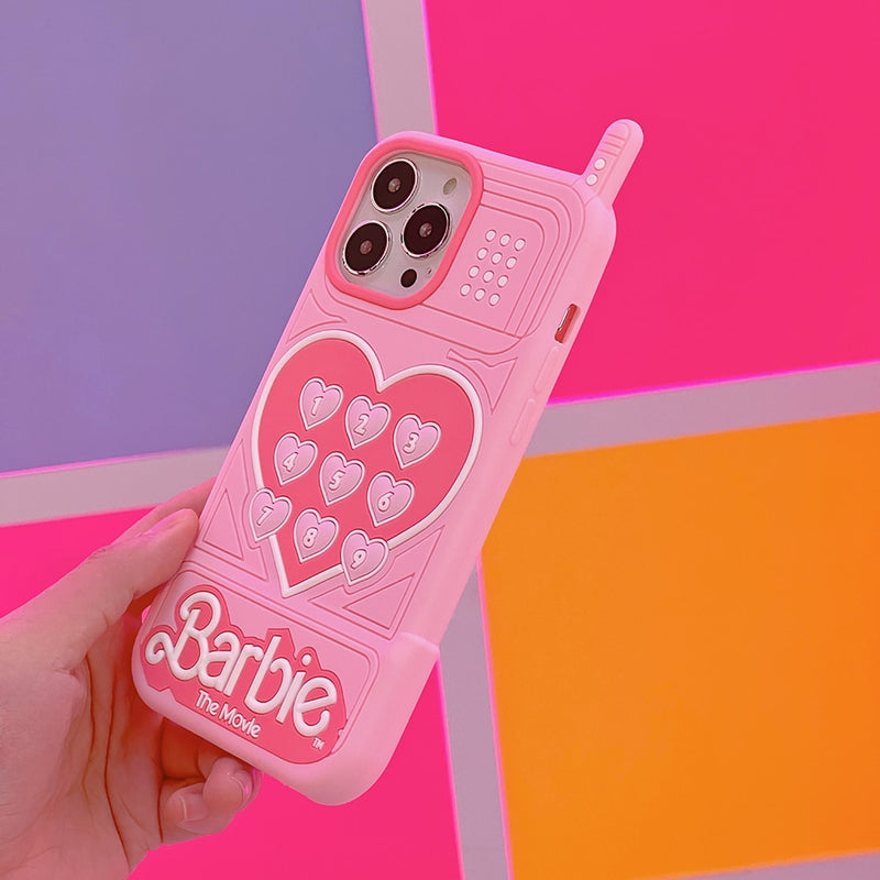 Capinha iPhone Barbie Silicone Rosa