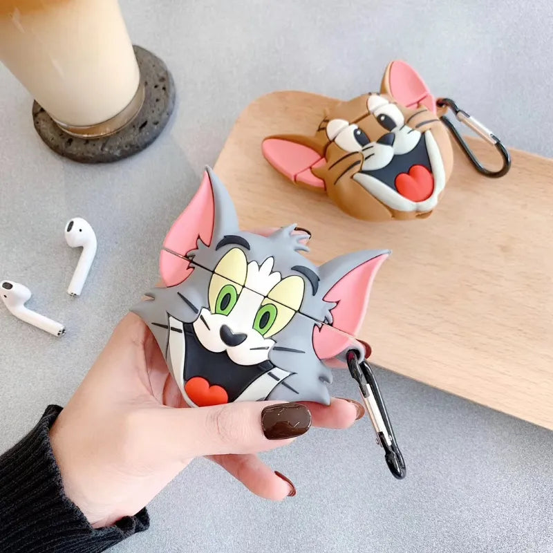 Capinha AirPods Silicone Tom e Jerry