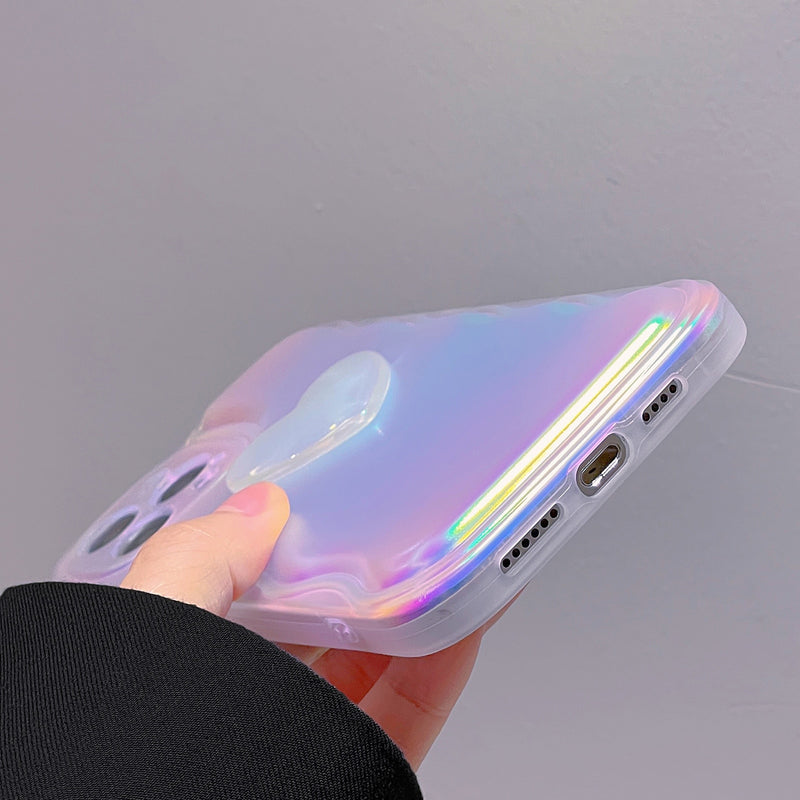 Capinha iPhone Holográfica Rainbow à Prova de Choque