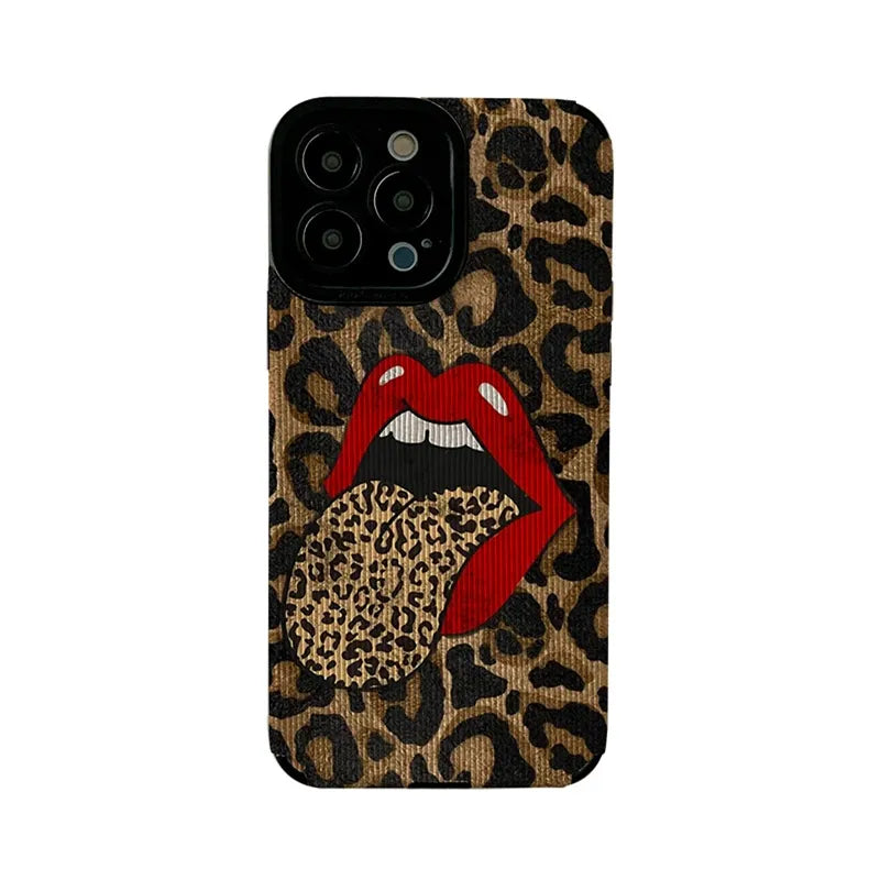 Capinha iPhone Onçinha Silicone Animal Print