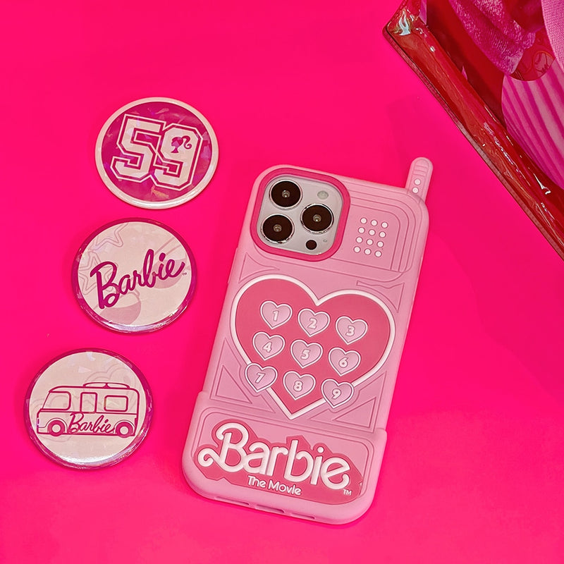 Capinha iPhone Barbie Silicone Rosa