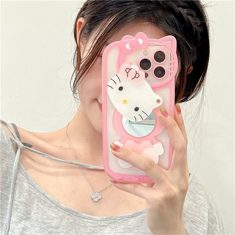 Capinha iPhone Hello Kitty Com Espelho