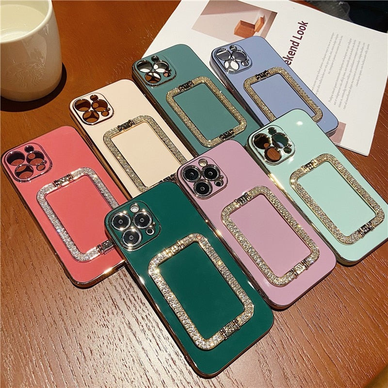 Capinha iPhone Cristal Luxury (iPhones 14, 11 Cores)