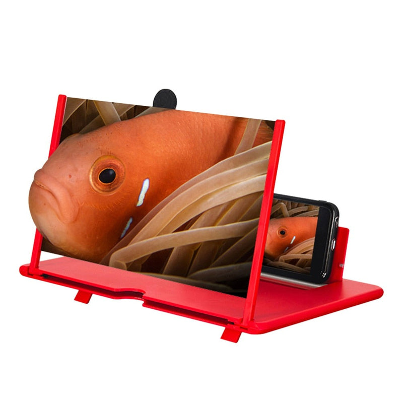 BigScreen® - Amplificador 3D de Tela de Celular c/ Suporte 10″