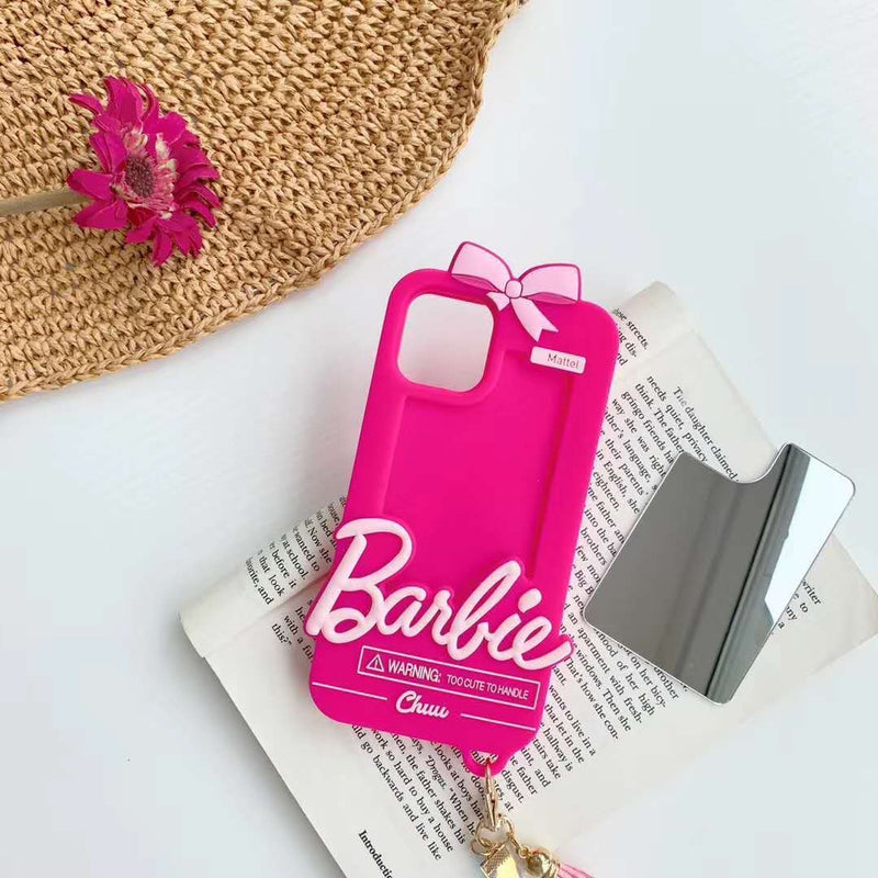 Capinha iPhone Barbie Girl Style Com Espelho