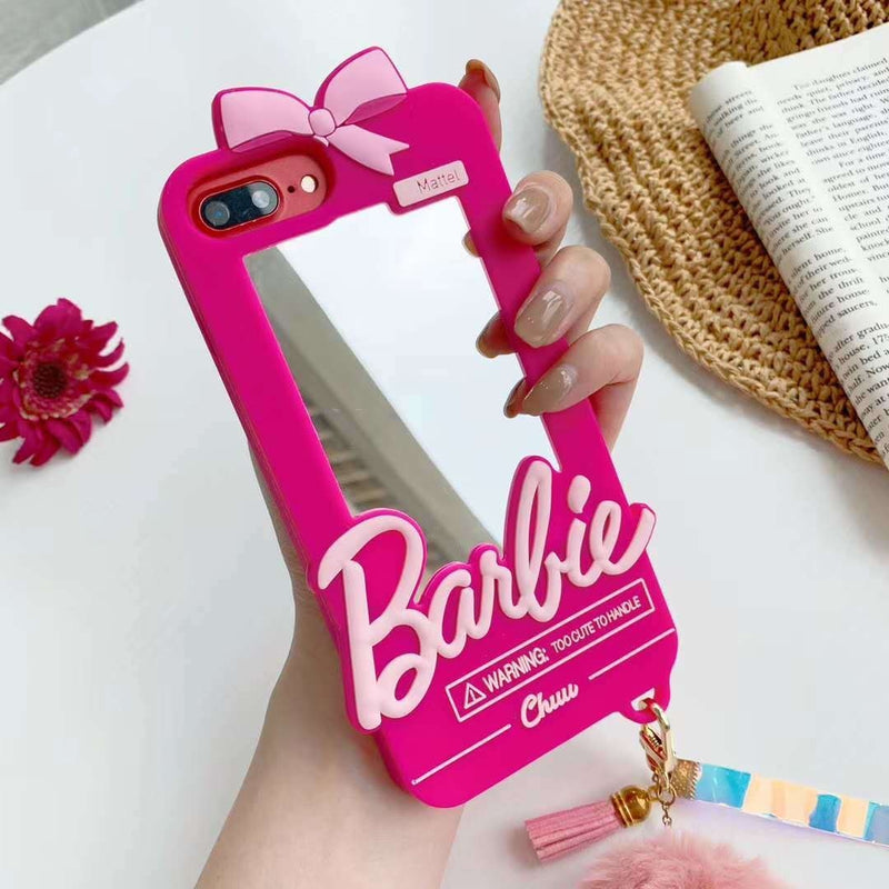 Capinha iPhone Barbie Girl Style Com Espelho