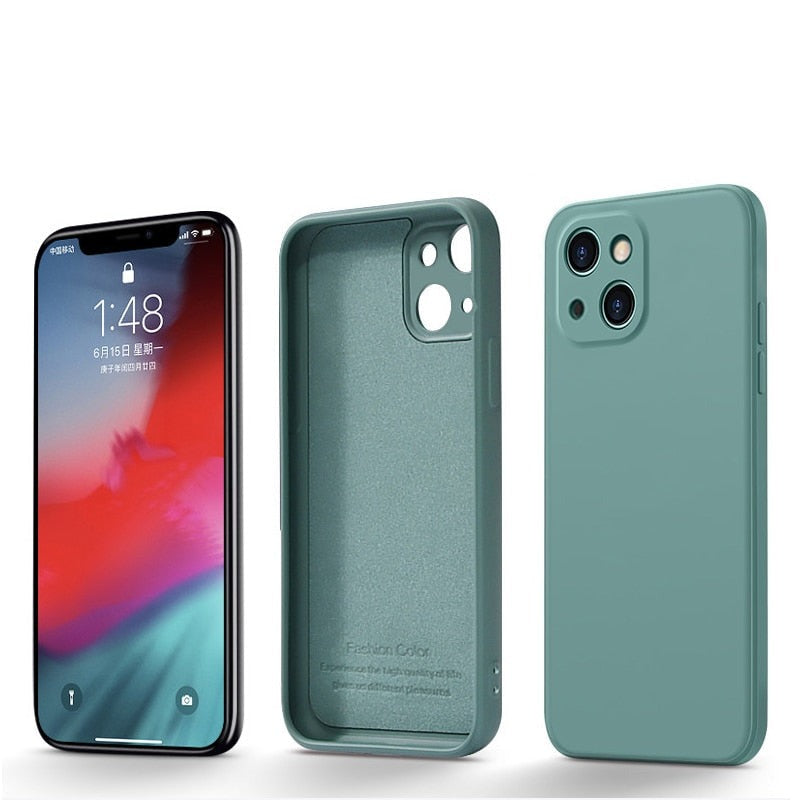 Capinha iPhone Básica a Prova de Choque Verde Água [3 por 139,90]