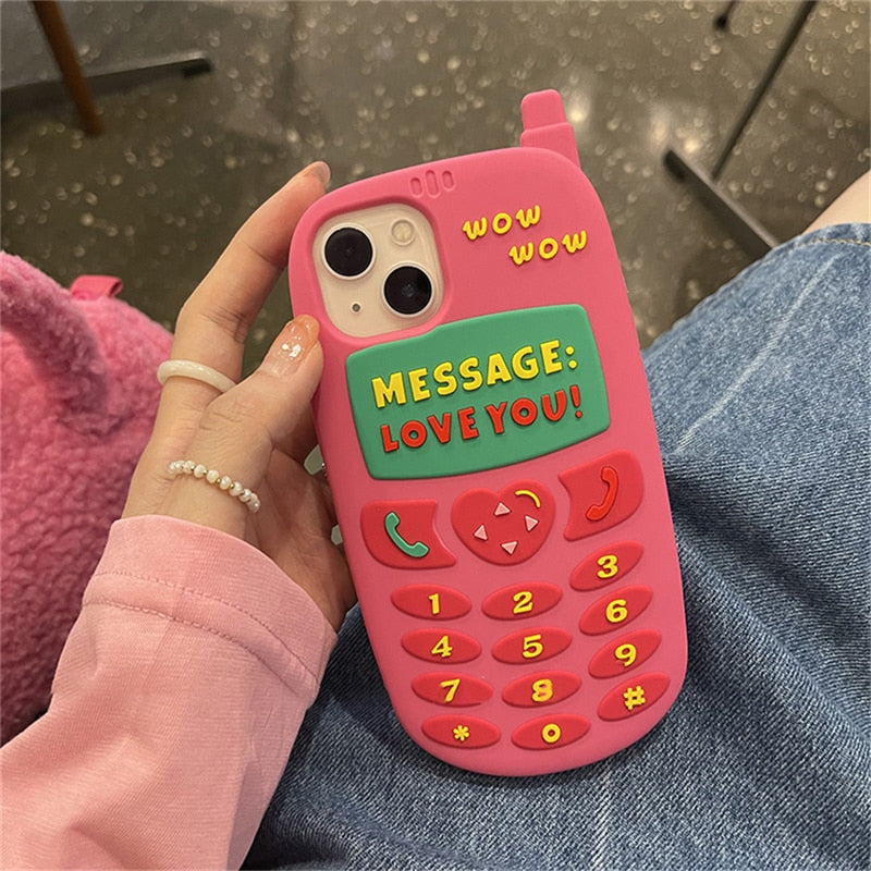 Capinha iPhone Rosa Cellphone Love You (1 Cor)