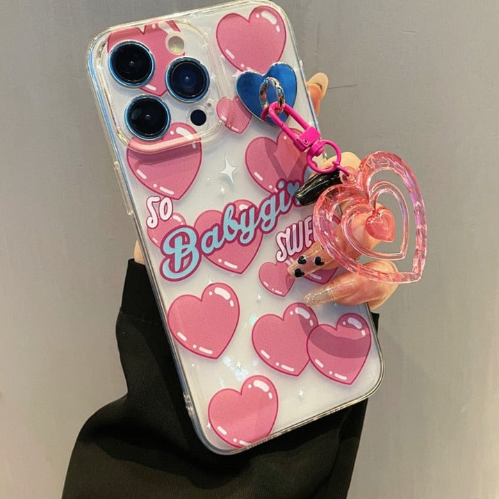 Capinha iPhone BabyGirl c/ Pingente Fofo