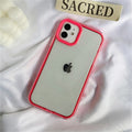 Capinha iPhone Shockproof Transparente Candy Color