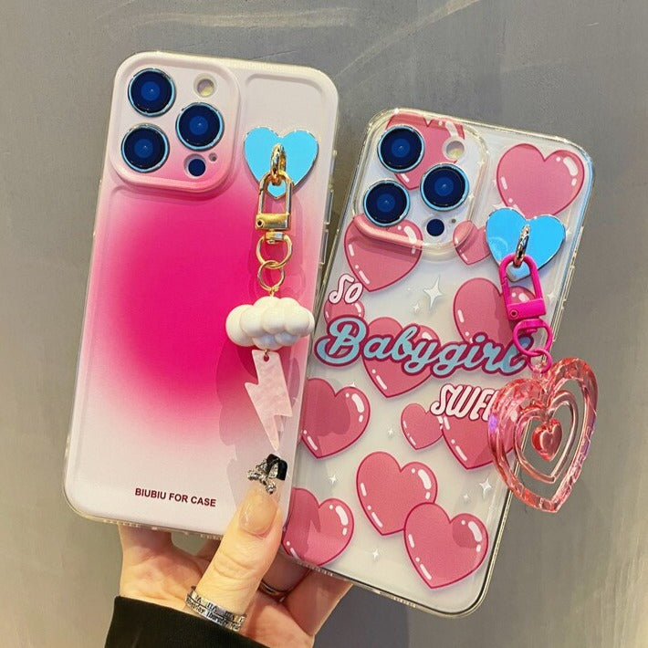 Capinha iPhone BabyGirl c/ Pingente Fofo