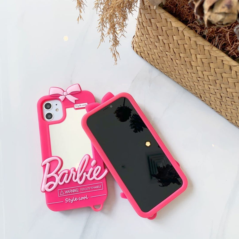 Capinha iPhone Barbie Girl Style Com Espelho