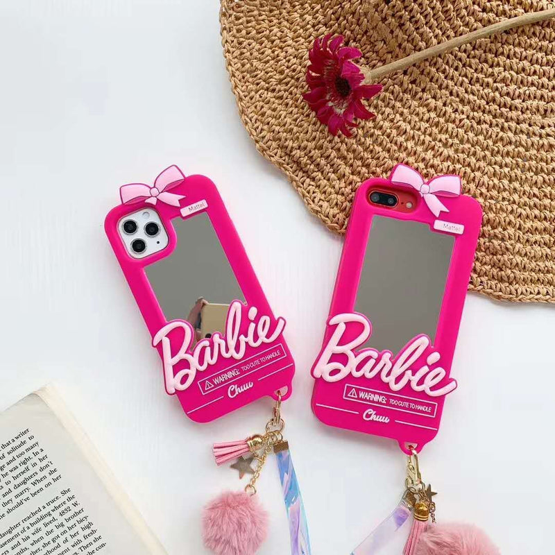 Capinha iPhone Barbie Girl Style Com Espelho