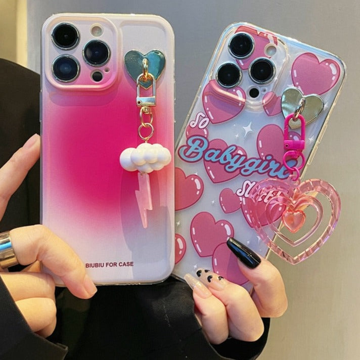 Capinha iPhone BabyGirl c/ Pingente Fofo