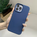 Capinha iPhone Basic Luxo Silicone Azul Escura