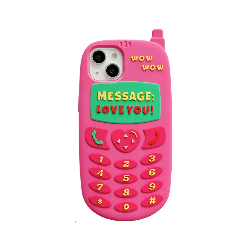 Capinha iPhone Rosa Cellphone Love You (1 Cor)