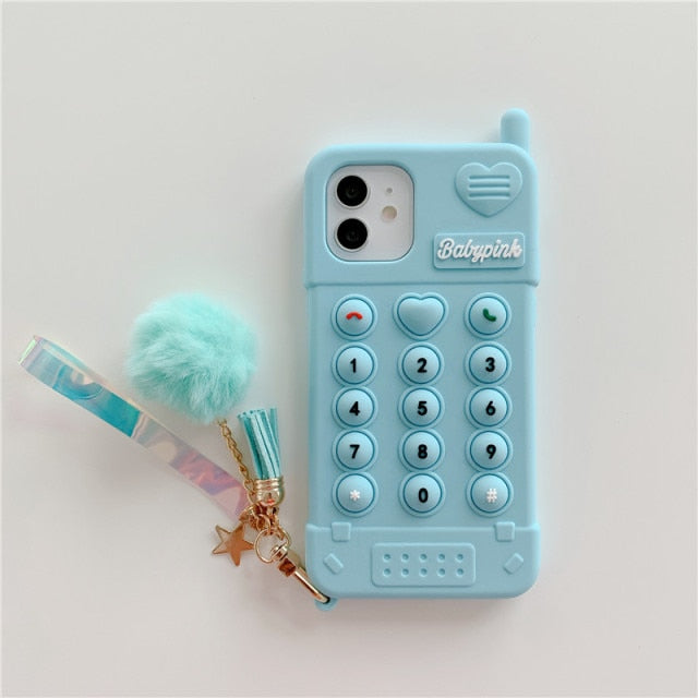 Capinha iPhone BabyGirl Com Pompom