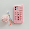 Capinha iPhone BabyGirl Com Pompom